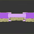 Arabian Style Archway With Colorful Geometric Patterns Decorative Canopies Lantern Decorations And Purple Pink Blue Tones