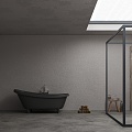 Modern toilet minimalist shower room 3d model