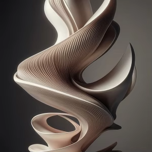 Modern Minimalist Art Device 3d model