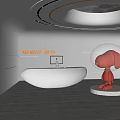 Modern Front Desk Reception Front Desk 3d model