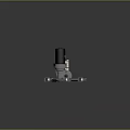 Industrial Mechanical Components With White Housing Black Cylinder Metal Brackets And Cable