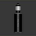 Modern Vape Device With Black Silver Design Transparent Top Tank And Sleek Look
