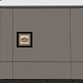 Modern Bed Background Wall Design With Textured Surface Wall Sconces And Artwork 3d model