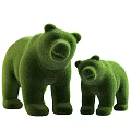 Topiary Plant Arrangement With Heart Shaped Sign Squirrel Bear Dinosaur Shapes For Children's Art