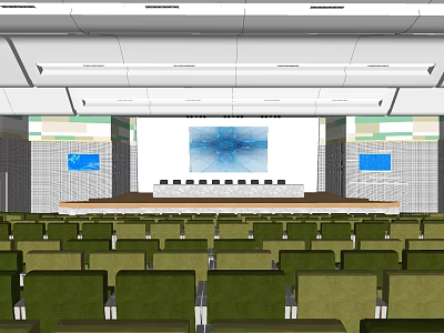 Modern Conference Hall Music Lecture Hall 3d model