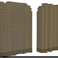High Rise Residential Building With Beige Exterior And Modern Architectural Design