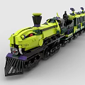 LEGO Toy Train High Speed Rail Viper Chariot 3d model