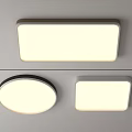 Ceiling light led ceiling light cream wind ceiling light round ceiling light square bedroom ceiling light 3d model
