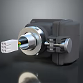 Industrial Electrical Connector With Gray Housing White Plug And Colored Wires