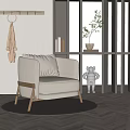 Modern single sofa 3d model