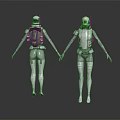 Modern robot alien equipment 3d model