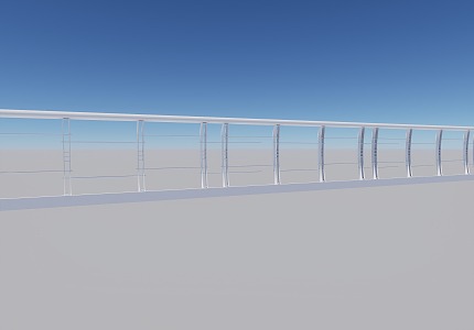 Modern Railing 3d model