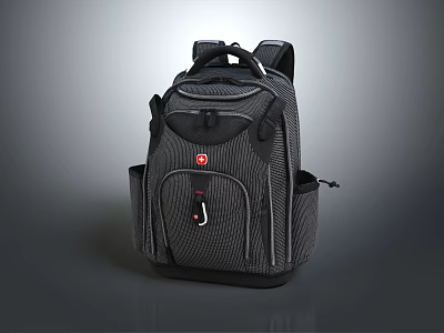 Modern Schoolbag Camping Backpack Travel Bag Travel Backpack 3d model