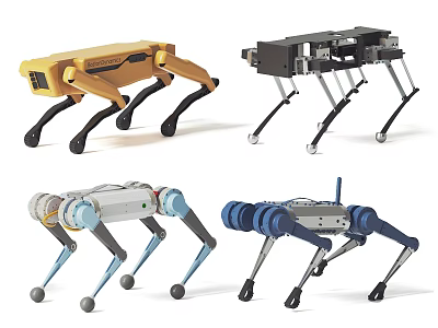 Amusement Equipment With Various Robotic Designs And Colorful Structures For Children's Play 3d model