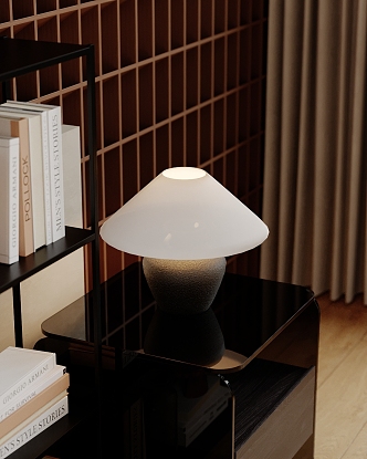 Table Lamp Table Lamp Side Bookshelf 3d model