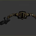 Futuristic Sci Fi Armored Warrior Character In Tactical Armor Holding Rifle Standing Pose