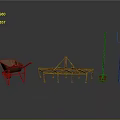 Essential Agricultural Equipment Set With Wheelbarrow Plow Shovel And Hay Fork