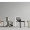 Modern Accent Chairs With Multiple Designs Different Colors And Contemporary Styles 3d model