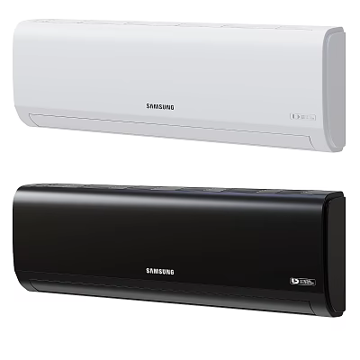 Samsung Air Conditioner Fan Sleek White and Black Contemporary Design for Home Use 3d model