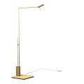 Modern Slim Floor Lamp With Adjustable Head And Square Metal Base 3d model