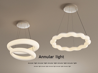 French Cream Chandelier 3d model