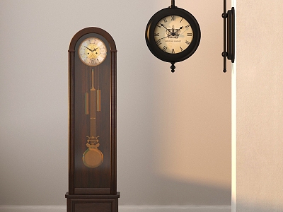 Classical clock wall clock sitting clock floor clock vertical pendulum clock model