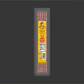 Transparent Plastic Packaged Pink Strips With Yellow Label And Product Details