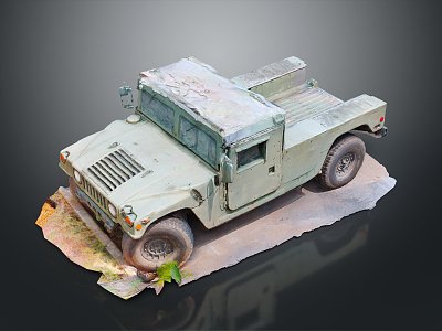 Modern Truck Car Broken Car 3d model