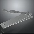 White Household Nail Clipper With Sleek Design Ergonomic Handle And Comfortable Grip