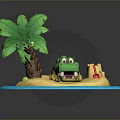 Crocodile Alligator Nile Crocodile carnivore reptile cold-blooded animal reptile 3d model