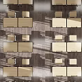 Modern Desks and Chairs Classroom Top View 3d model