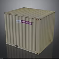 Branded Shipping Container With container.com Logo And Metal Structure For Storage And Transport Use