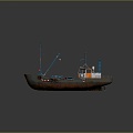 Modern Boat Small Boat Old Fishing Boat Small Wooden Boat Fishing Boat Speedboat Single Boat 3d model