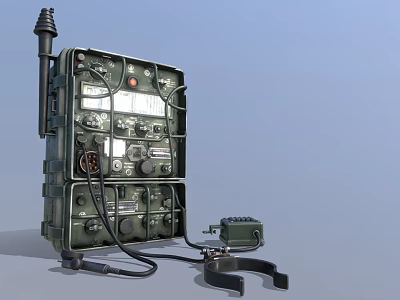 INDUSTRIAL LOFT RADIO RADIO WWII GERMAN RADIO 3d model