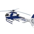 modern helicopter 3d model