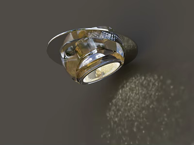 Modern Downlight Spotlight With Metal Housing And Transparent Lampshade For Ceiling Lighting 3d model