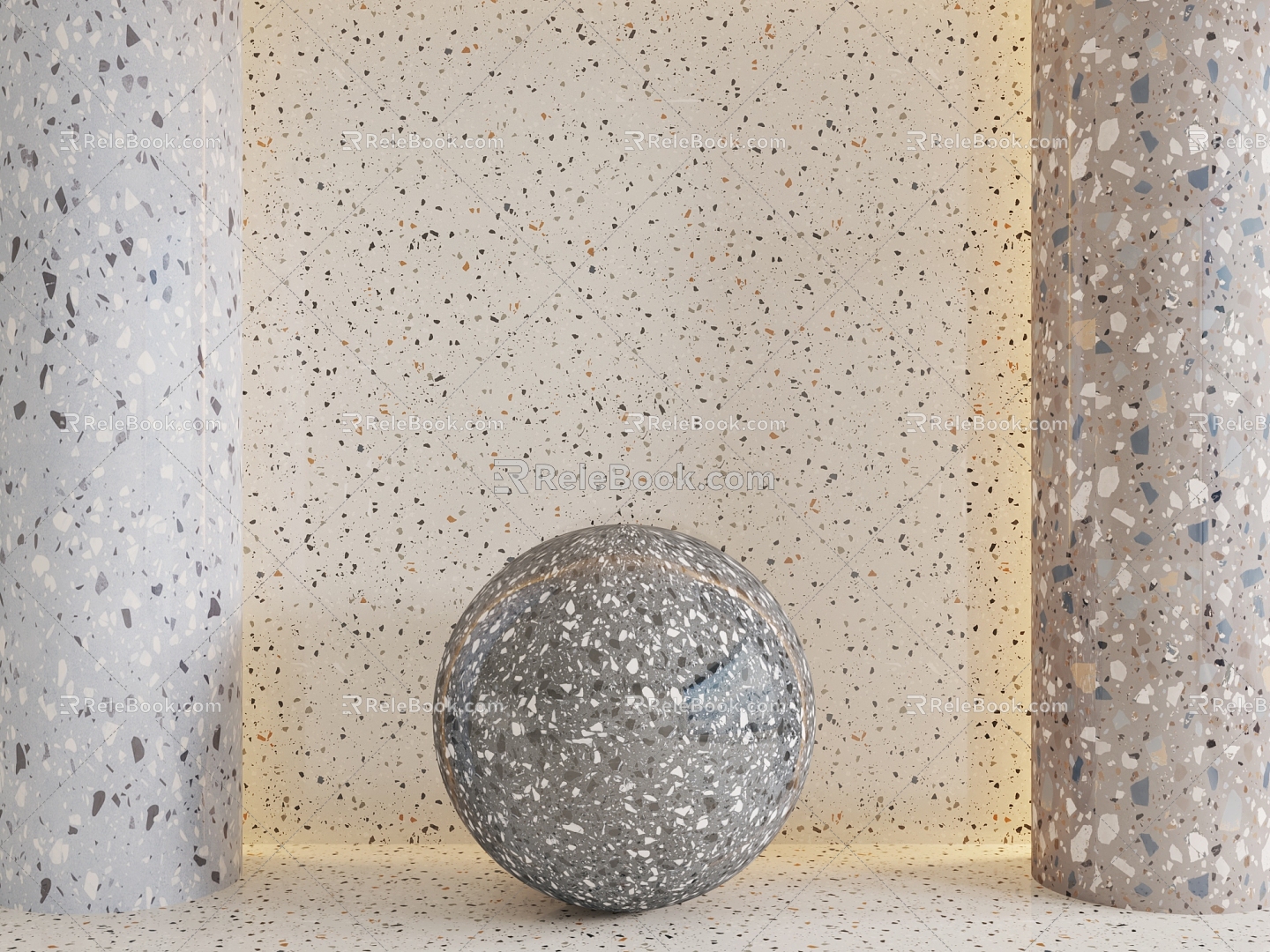 Modern terrazzo 3d model