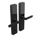Black Smart Door Handle Featuring Digital Keypad For Xiaomi Smart Lock 3d model