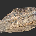 Microtopography Detailed Terrain Structure With Geological Layers And Surface Textures
