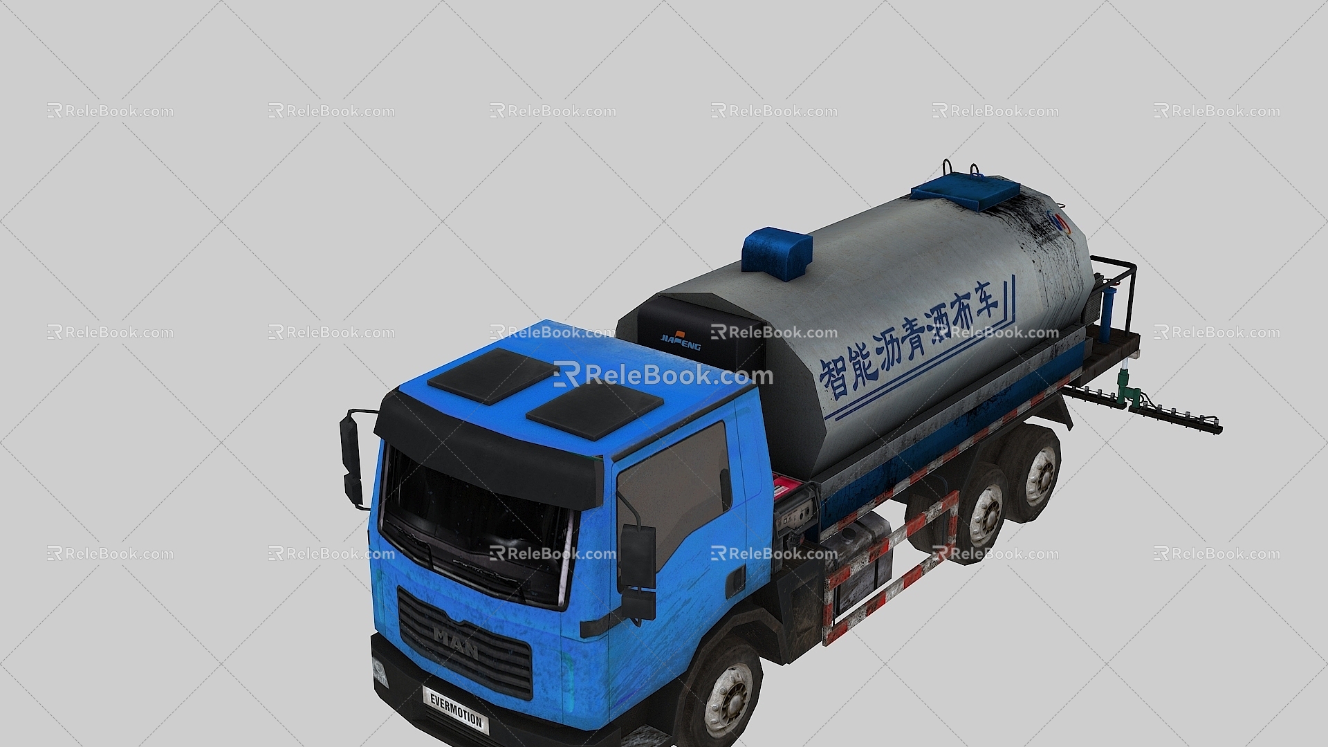 Asphalt Distributor Asphalt 3d model