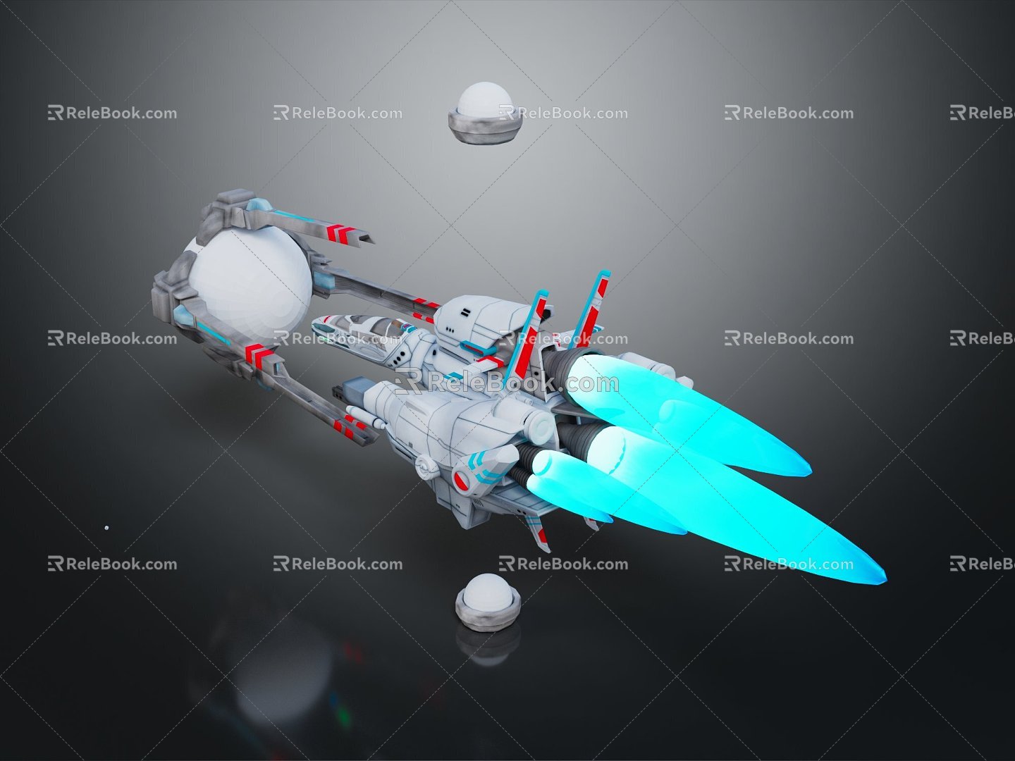 Modern Spaceship Spacecraft Spacecraft 3d model