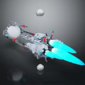 Modern Spaceship Spacecraft 3d model