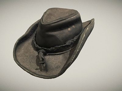 Modern Cowboy Hat Leather Cowboy Hat model