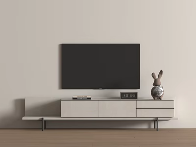 Modern Cream Wind TV Cabinet Modern TV Cabinet 3d model