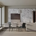 Modern table combination 3d model