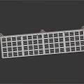 Modern Rectangular Platform Furniture With White Railing And Lattice Floor Design