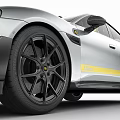 Lotus Eletre Silver Sports Car With Yellow Stripe And Sporty Design Elements
