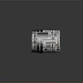 Rolled Cylindrical Object With Text Patterns Colorful Surface And Reflective Effect On Black Background