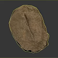 Natural Wooden Stone Block Displaying Rough Textured Surface And Earthy Brown Tone