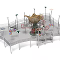 Aladdin magic lamp viewing platform custom park amusement park children's park amusement park amusement park amusement sketch combination function crawl 3d model